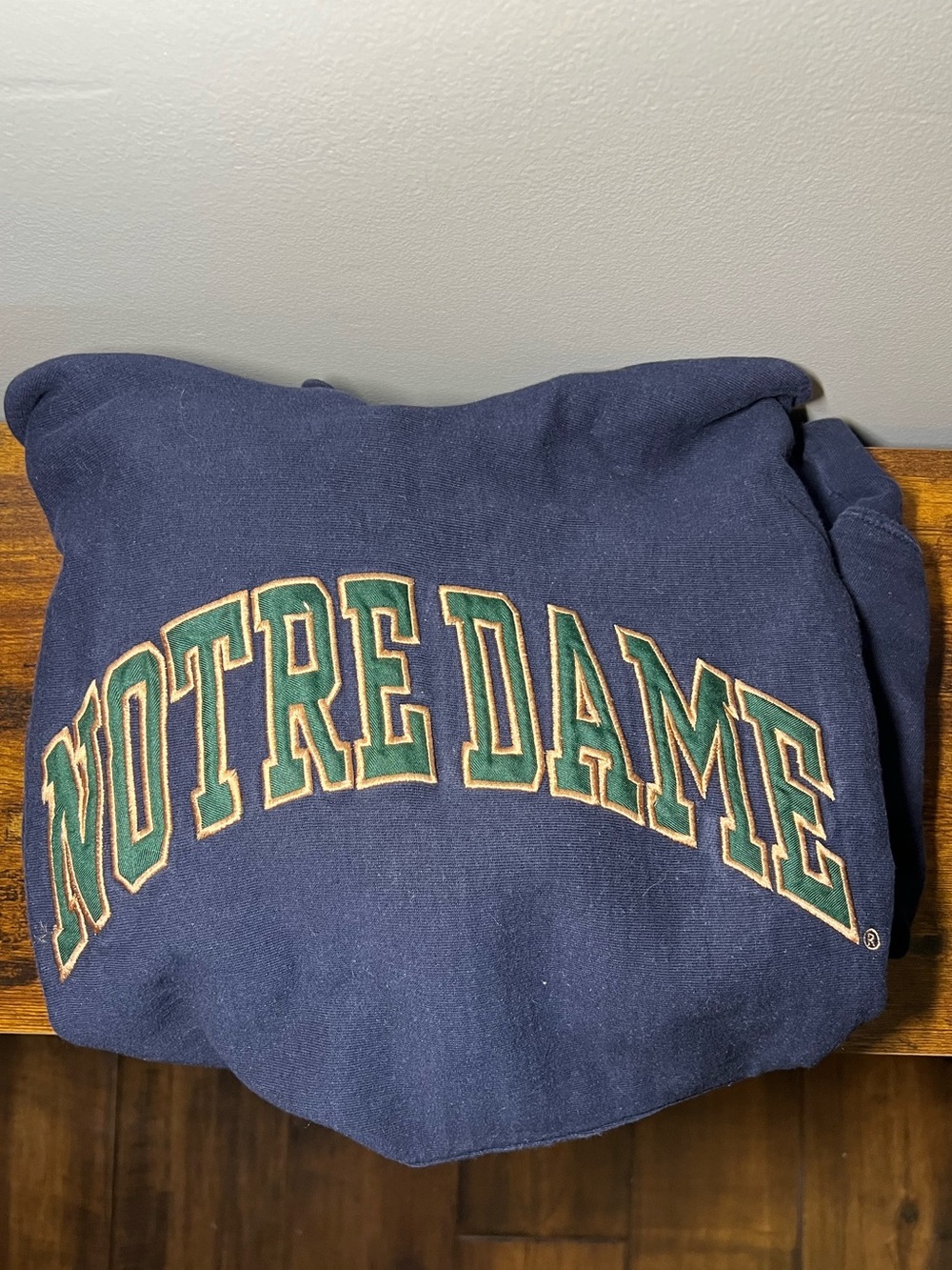 Vintage Steve & Barry's Notre Dame Navy Hooded Swearshirt